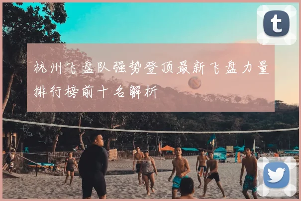 杭州飞盘队强势登顶最新飞盘力量排行榜前十名解析