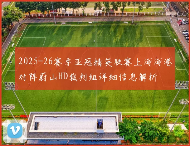 2025-26赛季亚冠精英联赛上海海港对阵蔚山HD裁判组详细信息解析