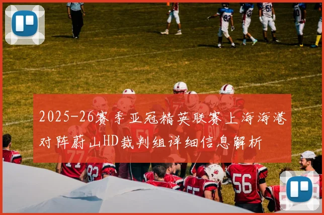 2025-26赛季亚冠精英联赛上海海港对阵蔚山HD裁判组详细信息解析