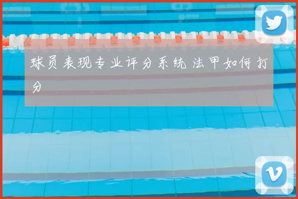 球员表现专业评分系统 法甲如何打分